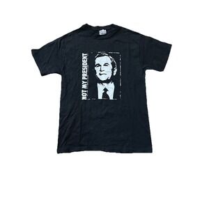 Vintage George W. Bush Not My President T Shirt FAT Wreck Chords Punk Rock Sz M